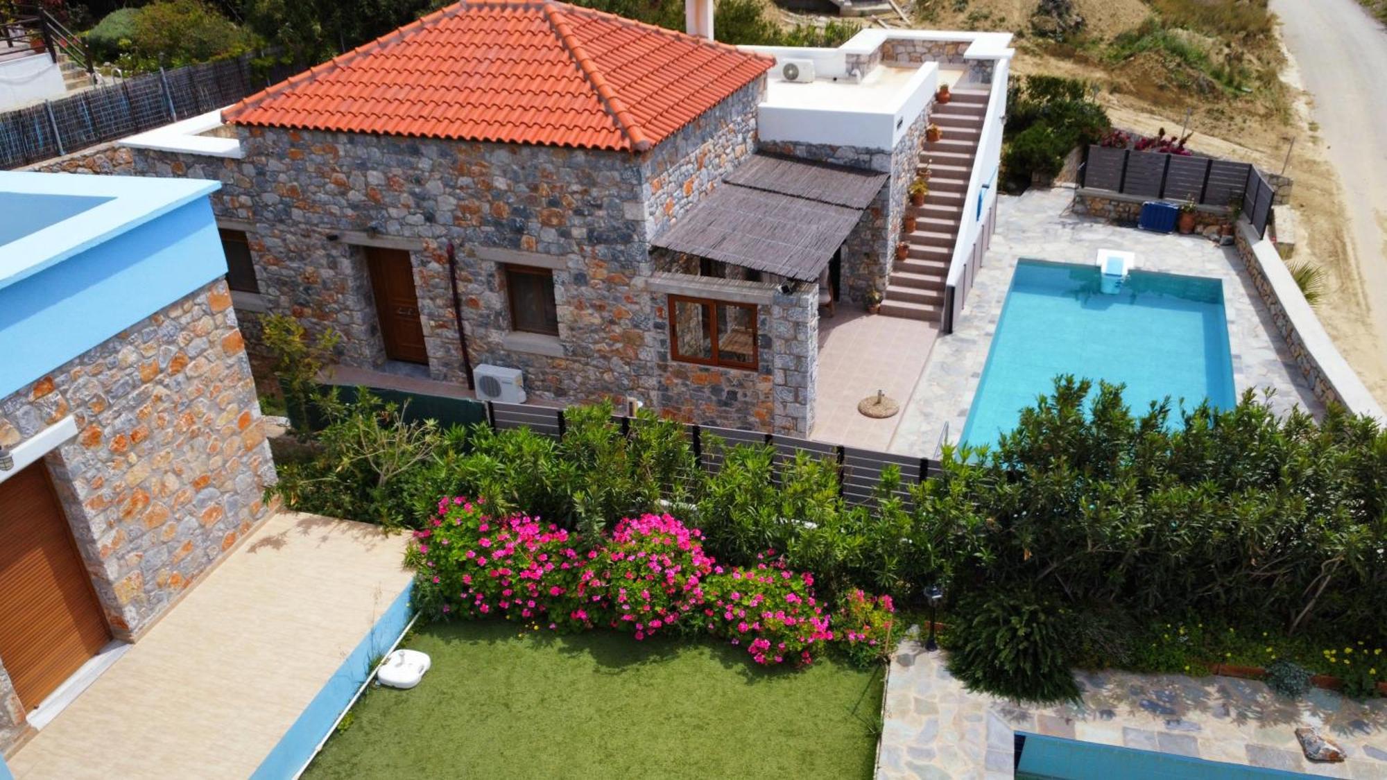 Villa Mavri Ruhige Private Pool Villa, Meerblick Агия-Параскеви Номер фото